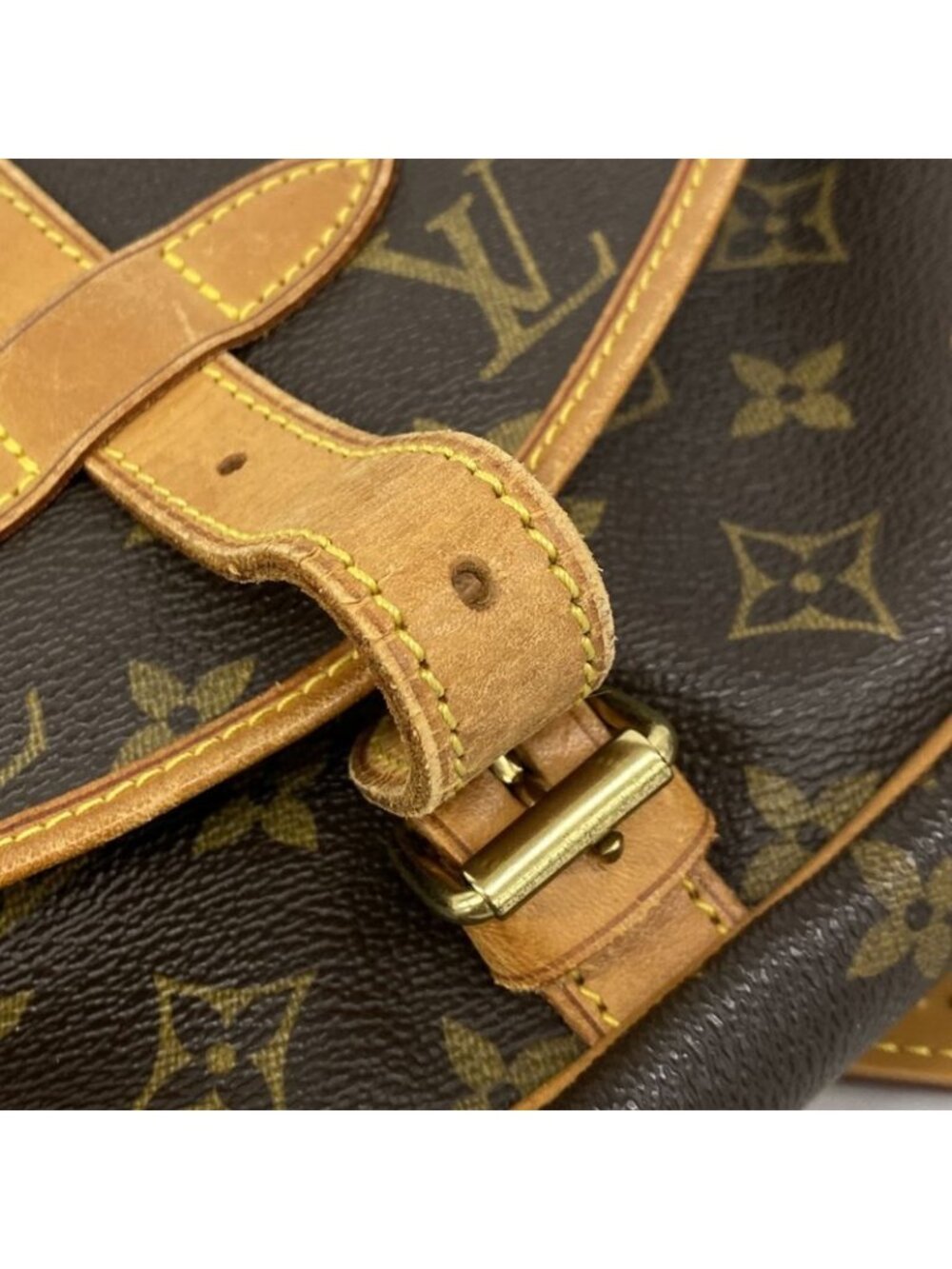 Louis Vuitton Shoulder Bag Monogram Saumur 30 Brown - Picture 9 of 10